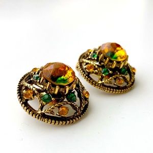 Vintage Dome Filigree Earrings